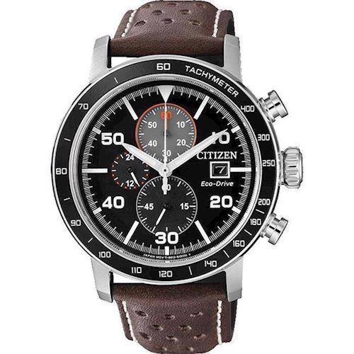 Image of mat rustfri stål Chrono Sport quartz med Eco-Drive Herre ur fra Citizen